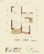 宏达世纪锦城1室2厅1卫67--72平方米户型图