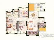 中环国际公寓三期3室2厅1卫126平方米户型图