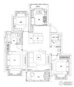 UniCity万科天空之城3室2厅2卫150--105平方米户型图