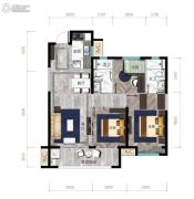 金地兰亭樾3室2厅2卫0平方米户型图
