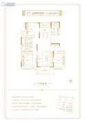 邓州建业城3室2厅2卫136平方米户型图