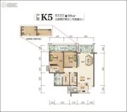 佳乐国际城4期3室2厅2卫99平方米户型图