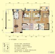 香山半岛3室2厅2卫140平方米户型图