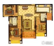 雅居乐滨江国际3室2厅2卫136平方米户型图