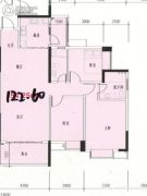 龙腾豪园3室2厅2卫122平方米户型图