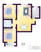 cago寓所2室2厅1卫99平方米户型图
