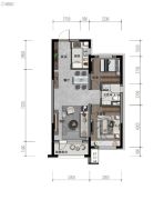 碧桂园星樾时代2室2厅1卫0平方米户型图