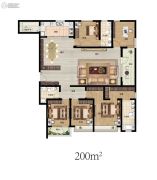 东润泰和5室2厅3卫200平方米户型图