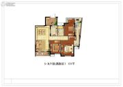 嘉年华国际社区3室2厅2卫121平方米户型图