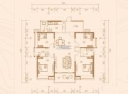 新世纪领居三期4室2厅2卫158平方米户型图