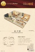郁金香国际公寓2室1厅1卫49平方米户型图