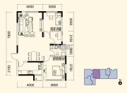 智造创想城3室2厅1卫97平方米户型图