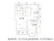 泰瑞锦尚新城3室2厅2卫125平方米户型图