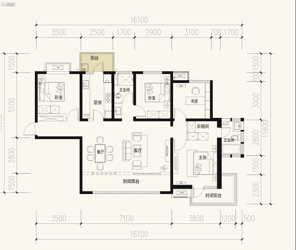 保利天禧户型图