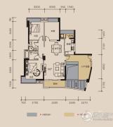 宏达世纪锦城3室2厅2卫121平方米户型图