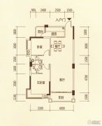 百福豪园2室2厅2卫97平方米户型图