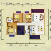 东峰世纪公寓3室1厅2卫137平方米户型图