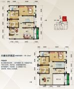 泛宇惠港新城6室4厅3卫191平方米户型图