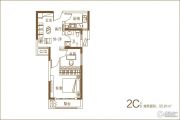 五建新街坊2室1厅1卫55平方米户型图