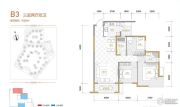 邦泰国际社区3室2厅2卫83平方米户型图