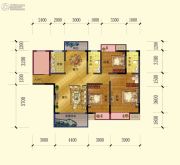 台湾城3室2厅2卫129平方米户型图