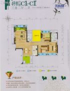 桂林电子商城3室2厅2卫106平方米户型图