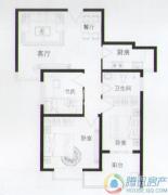 长龙金港3室2厅1卫90平方米户型图