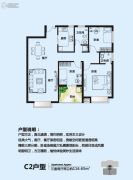 帝佳尚城3室2厅2卫116平方米户型图