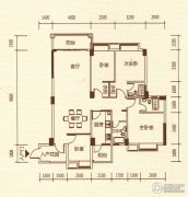 百福豪园4室2厅2卫139平方米户型图