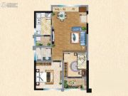 郁金香国际公寓2室2厅2卫49平方米户型图