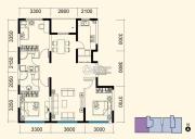 智造创想城3室2厅2卫121平方米户型图