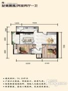 丽彩・怡和润源2室2厅1卫79平方米户型图