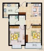 天颐郦城三期2室1厅1卫67平方米户型图
