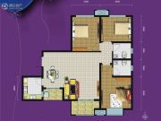 紫园sunny3室2厅2卫115平方米户型图